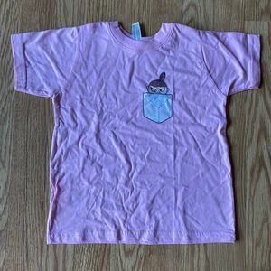 Rabbit Skins LAT Apparel Graphic Design Pocket Tee Pink 4